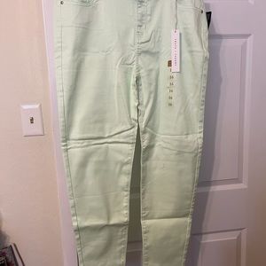 Truth & Theory Mint Green Super Soft Denim